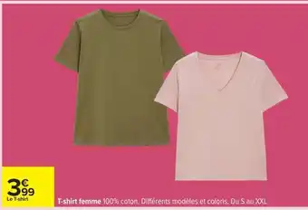 Carrefour T-shirt femme offre