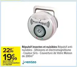 Carrefour RÉPULSIF INSECTES ET NUISIBLES offre