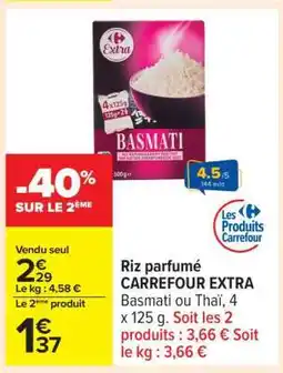 Carrefour Riz parfumé CARREFOUR EXTRA offre