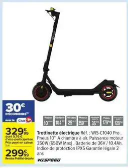 Carrefour Trottinette électrique offre