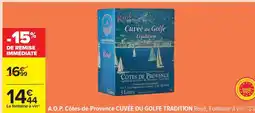 Carrefour A.O.P. Côtes-de-Provence CUVÉE DU GOLFE TRADITION Rosé offre