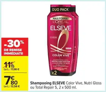 Carrefour SHAMPOOING “ELSÈVE” offre
