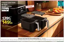 Carrefour Friteuse sans huile Air fryer double panier offre