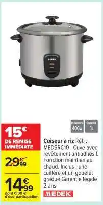 Carrefour Cuiseur À Riz offre