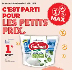 Auchan GALBANI Mozzarella offre
