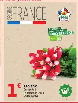 Auchan Radis bio offre