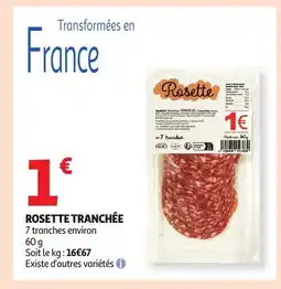 Auchan Rosette tranchée offre