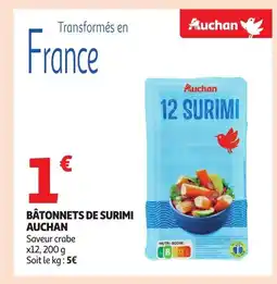 Auchan AUCHAN Bâtonnets de surimi offre