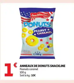 Auchan SNACKLINE Anneaux de donuts offre