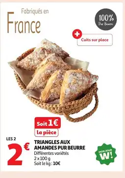 Auchan Triangles aux amandes pur beurre offre