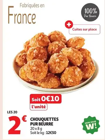 Auchan Chouquettes pur beurre offre