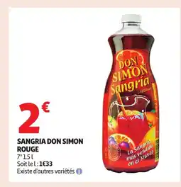 Auchan Sangria don simon rouge offre