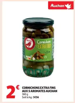 Auchan AUCHAN Cornichons extra fins aux 5 aromates offre