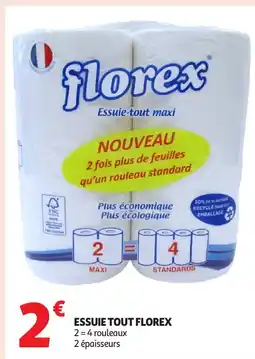 Auchan FLOREX Essuie tout offre