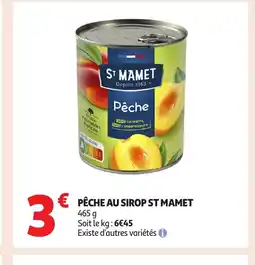 Auchan ST MAMET Pêche au sirop offre