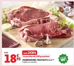 Auchan Viande bovine faux filet offre