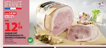 Auchan MADRANGE Jambon cuit supérieur recette originale offre