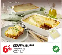 Auchan Lasagnes à la bolognaise auchan le traiteur offre