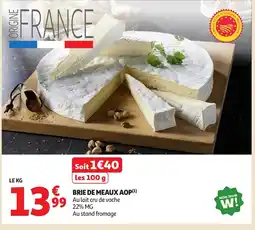 Auchan Brie de meaux aop offre
