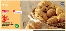 Auchan 5 croissants +5 pains au chocolat offre