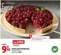 Auchan Tarte aux framboises offre