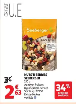 Auchan SEEBERGER Nut's berries offre
