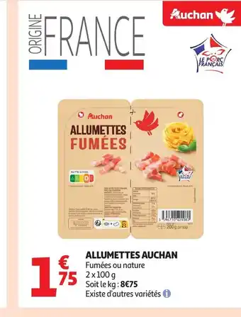 Auchan AUCHAN Allumettes offre