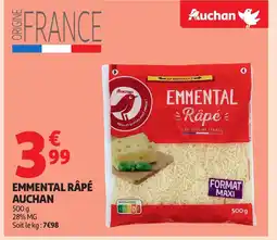 Auchan AUCHAN Emmental râpé offre