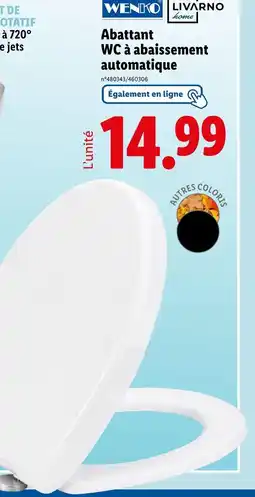 Lidl WENKO Abattant WC à abaissement automatique offre