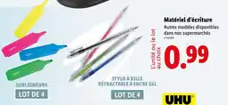 Lidl UHU Matériel d’écriture offre