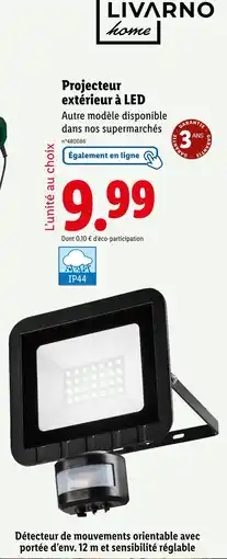 Lidl LIVARNO Projecteur extérieur à led offre