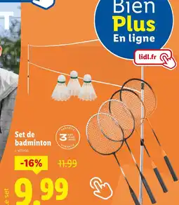 Lidl Set de badminton offre