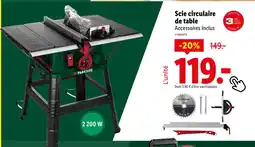 Lidl PARKSIDE Scie circulaire de table offre