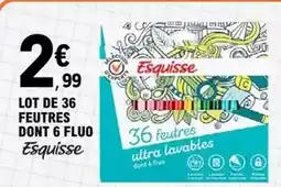 E.Leclerc Esquisse - lot de 36 feutres offre