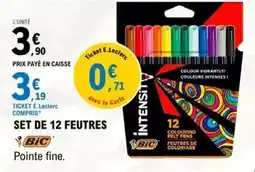 E.Leclerc E.leclerc - set de 12 feutres offre