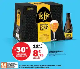Super U Biere blonde leffe prestige 8° offre