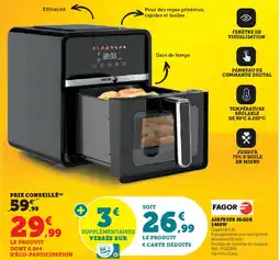 Super U FAGOR Airfryer fagor 1400w offre