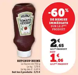 Super U Ketchup heinz offre
