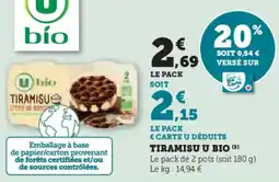 Super U Tiramisu u bio offre