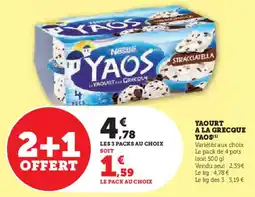 Super U Yaourt a la grecque yaos offre