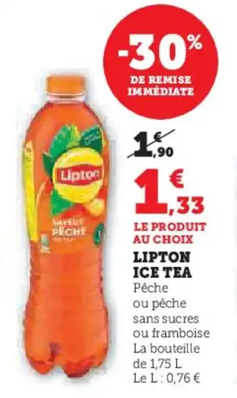 Super U Lipton ice tea offre