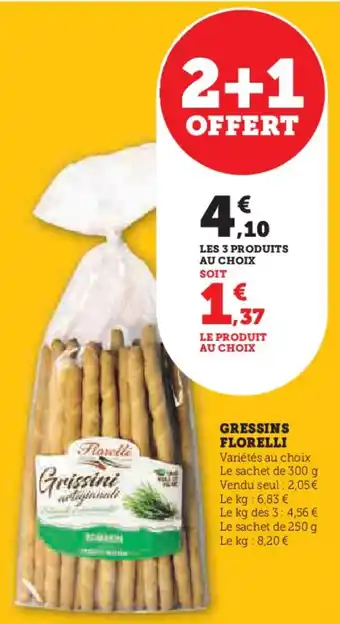 Super U Gressins florelli offre