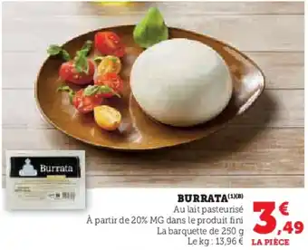 Super U Burrata offre