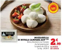 Super U Mozzarella di bufala campana aop offre