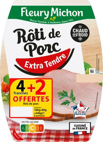Match Fleury michon rôti de porc cuit offre