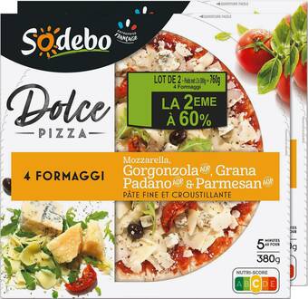 Match Sodebo dolce pizza offre