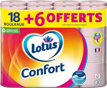Match Lotus confort papier toilette offre