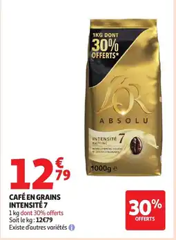 Auchan Café en grains intensité 7 offre