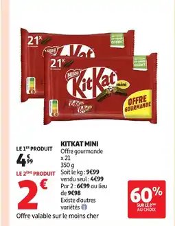 Auchan KITKAT Mini offre