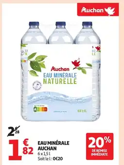 Auchan AUCHAN Eau minérale offre